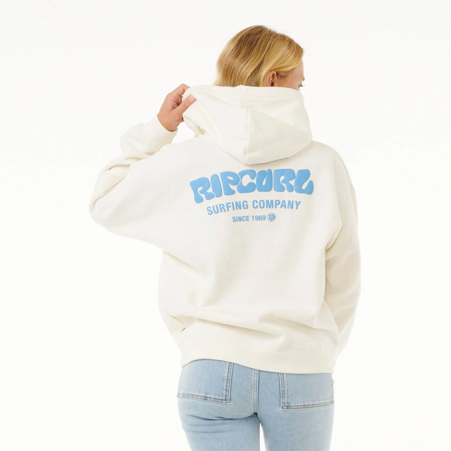 Rip Curl Surf Puff Heritage Hood Bone/Bright Blu