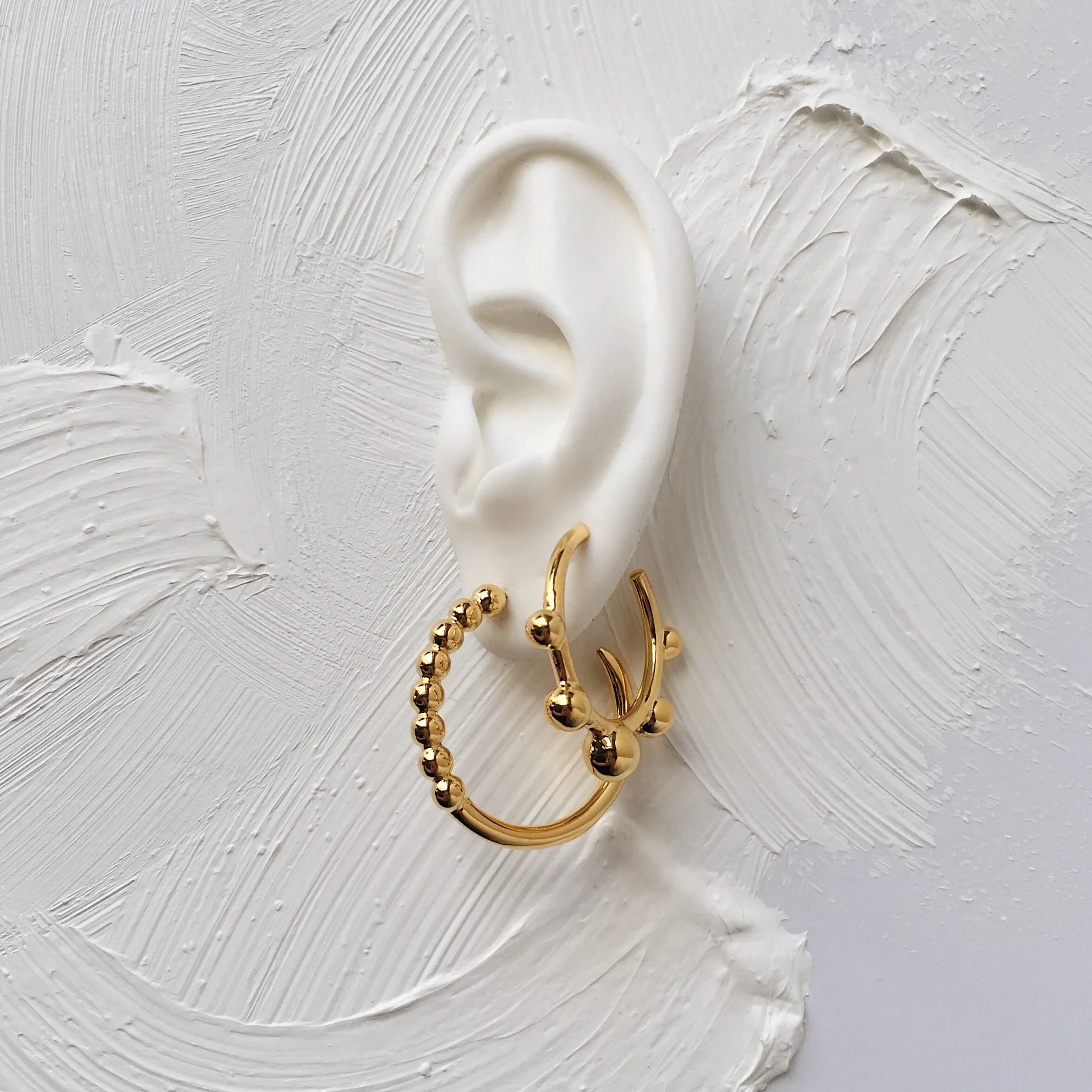 Rise Hoops in Gold