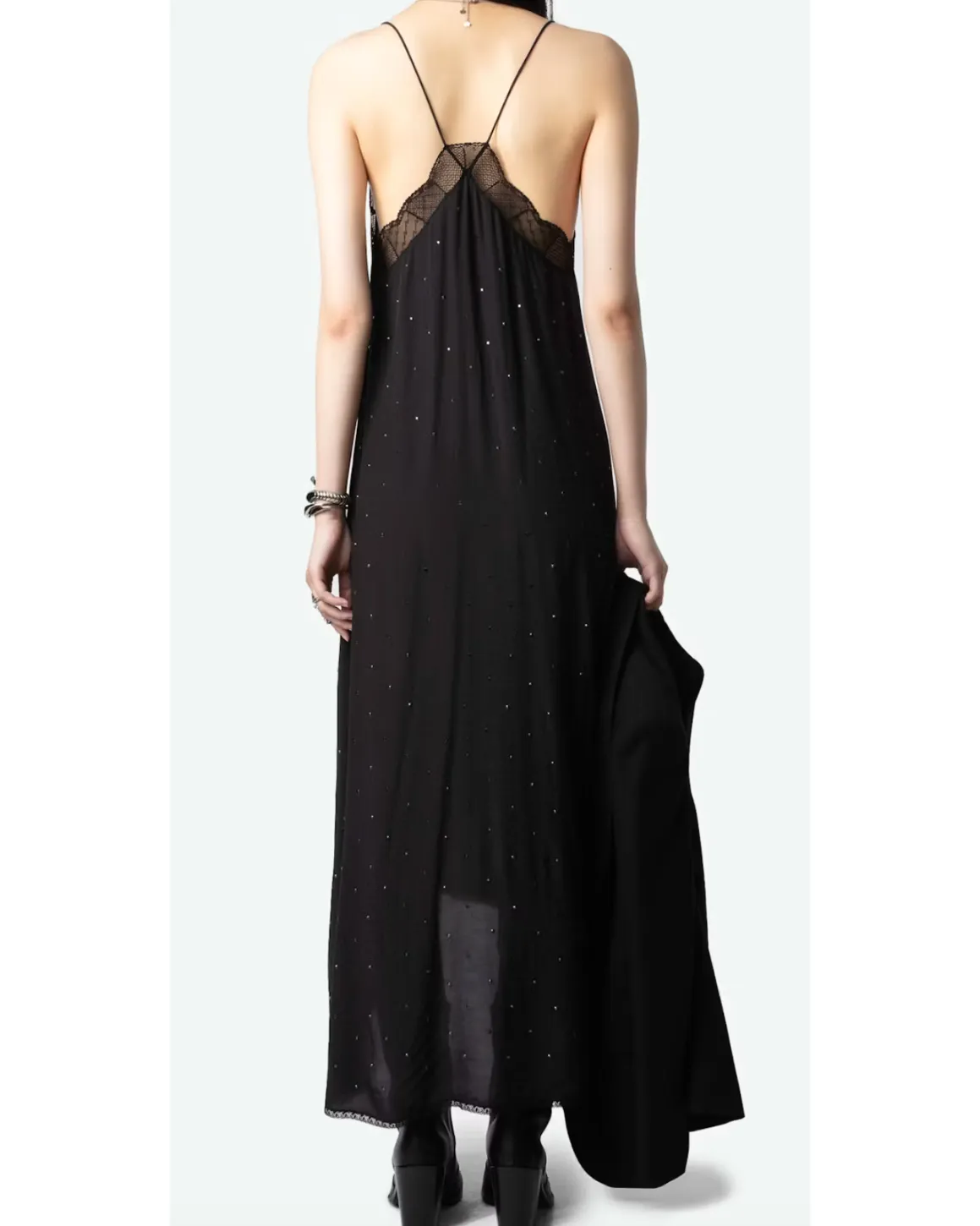 Risty Diamanté Dress in Stone | Zadig & Voltaire