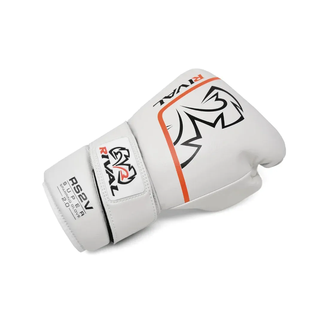 RIVAL RS2V SUPER SPARRING 2.0 VELCRO-WHITE
