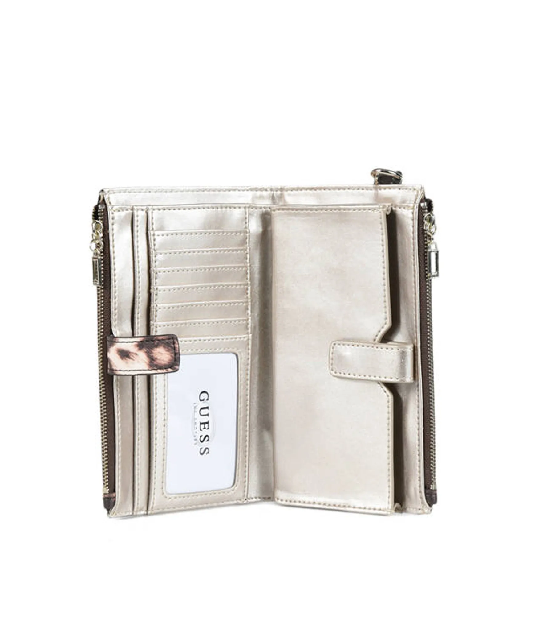 Robyn Slg Double Zip Organizer - Leopard