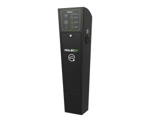 Rolec ROLEC0021B AutoCharge Smart EV Charging Pedestal - 2x up to 7.4kw Type 2 Sockets - Black