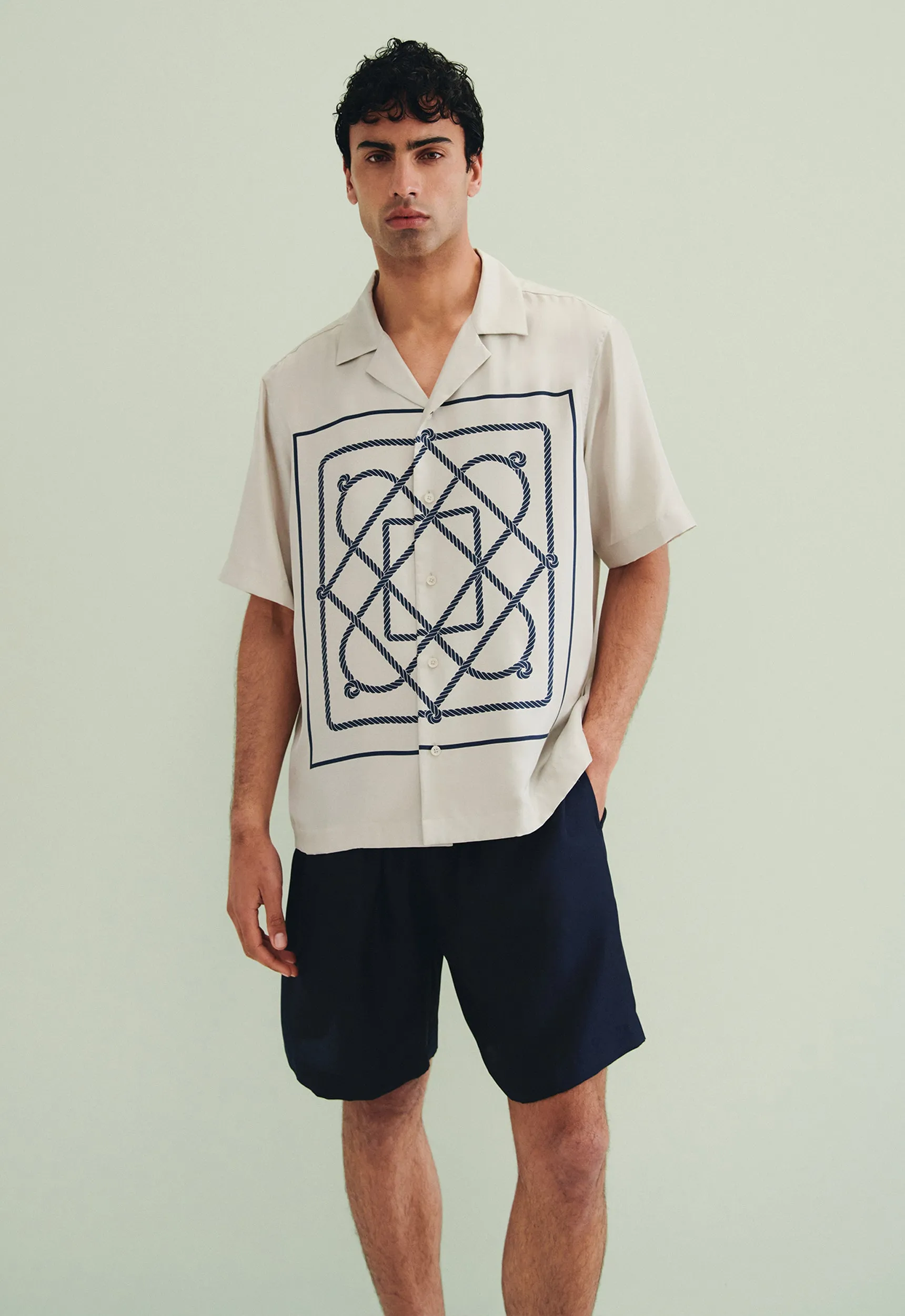Roman Shirt - Dore/Billy Blue