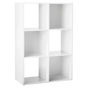 Room Essentials 6-Cube Organizer Shelf 11" - White - new