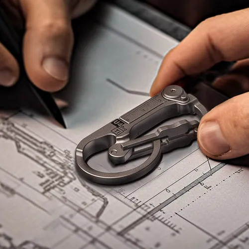 Rovyvon - U4 Pro Titanium EDC Carabiner Multi-tool