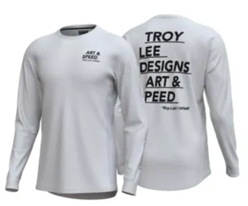 Ruckus Long Sleeve Ride Tee; Art And Speed Mist