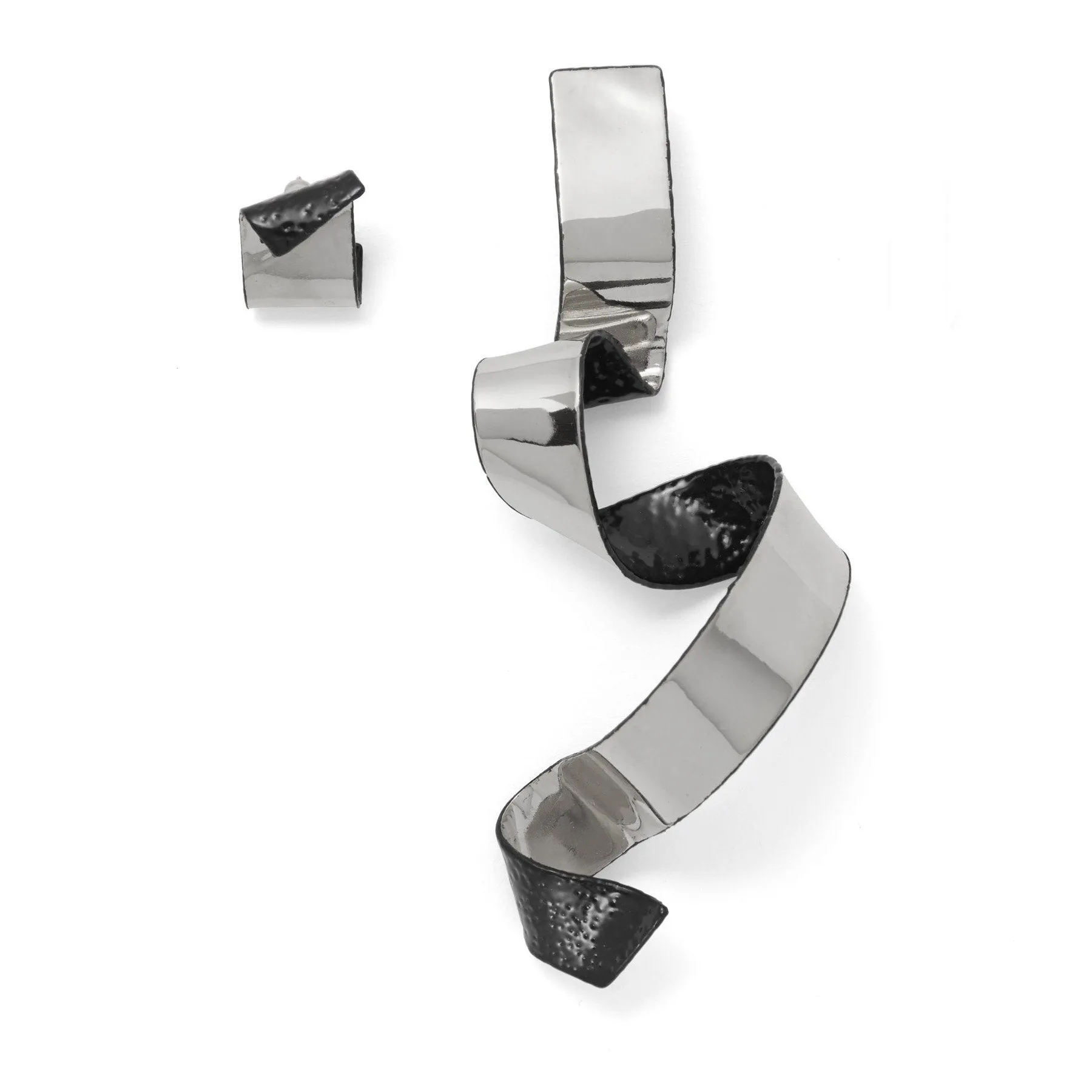 Rue Earring in Rhodium