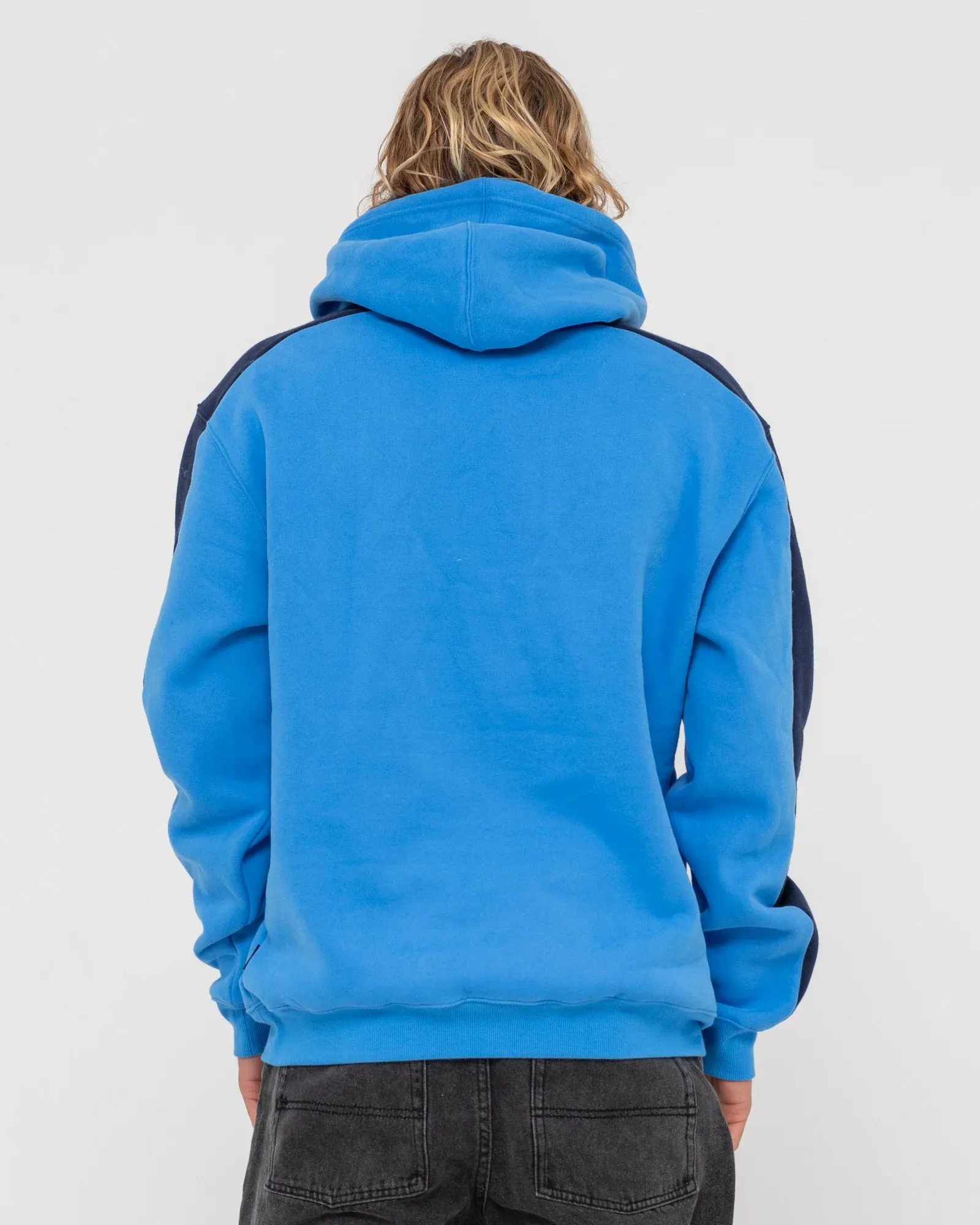 Rusty 2K Sing Hooded Super Fleece - Tranquil/Navy Blue
