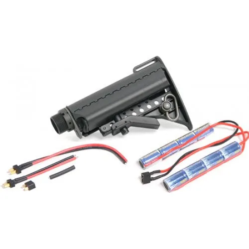 SAA M4 Vltor Stock & Aluminum Stock Pipe Full Set A - Black