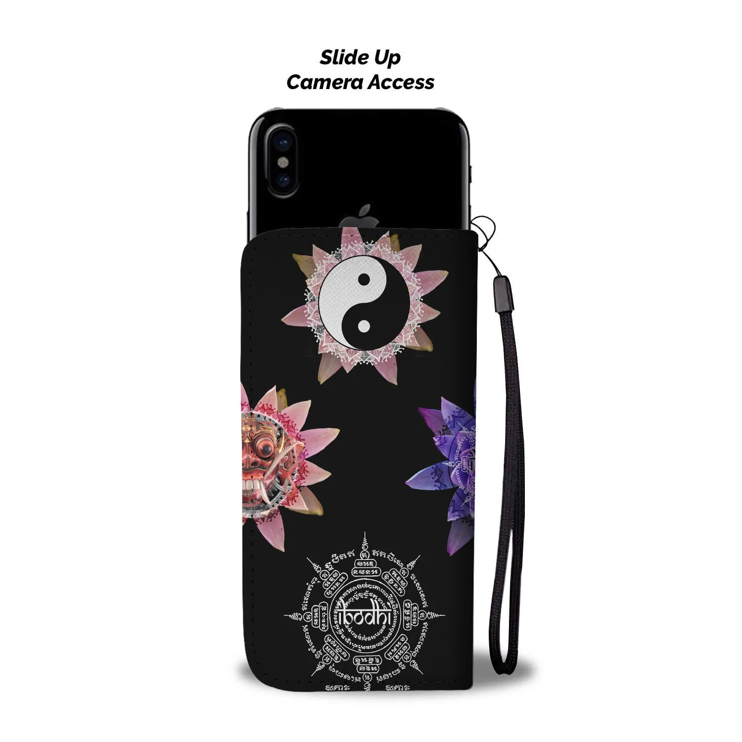 Sacred Geometry Mandalas Wallet Phone Case