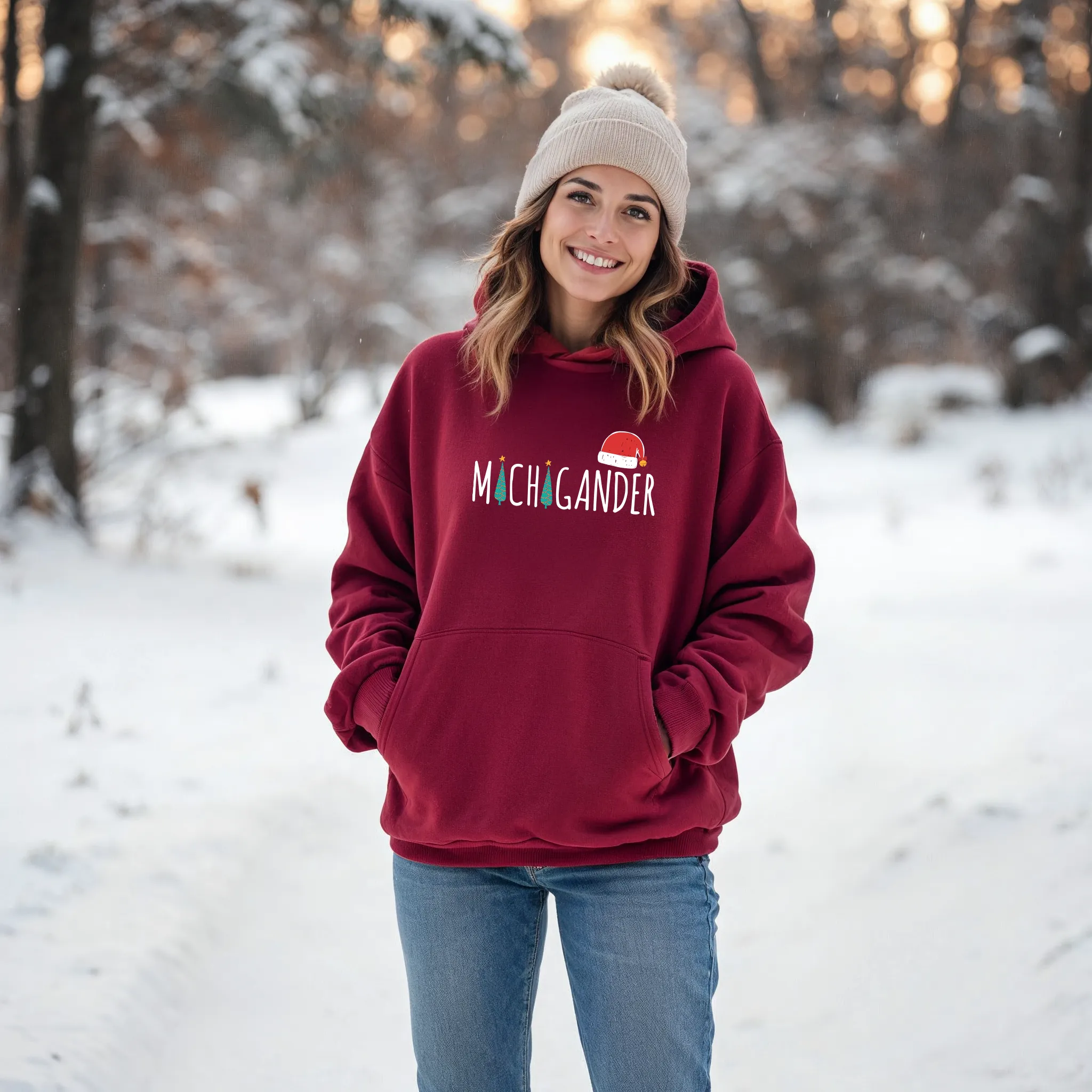 SALE "SANTA Michigander" Relaxed Fit Classic Unisex Hoodie