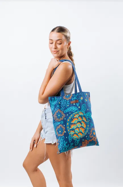 Sand Cloud Everyday Tote - Reef Turtles