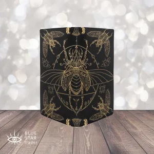 Scarab Beetle Egyptian Black Bifold Wallet