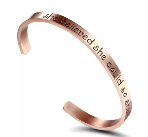 She Believed Bracelet