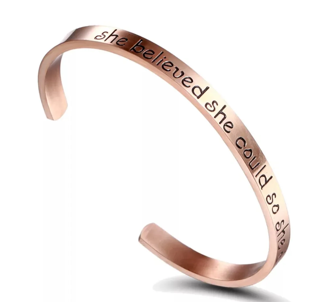 She Believed Bracelet