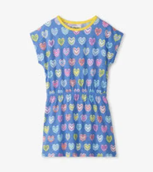 Shibori Hearts Relaxed Dress