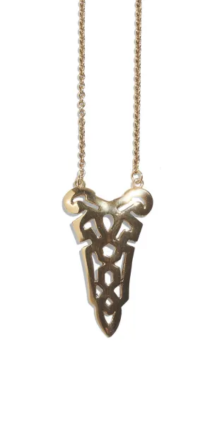 Shield Necklace in Gold