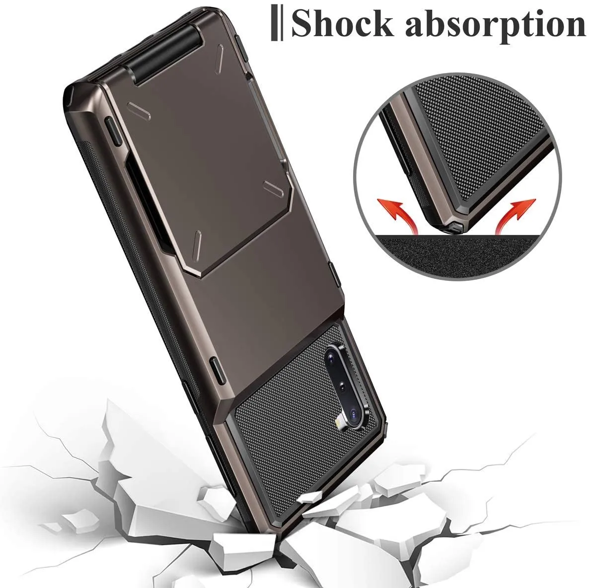 Shockproof Wallet Case For Samsung Galaxy Note