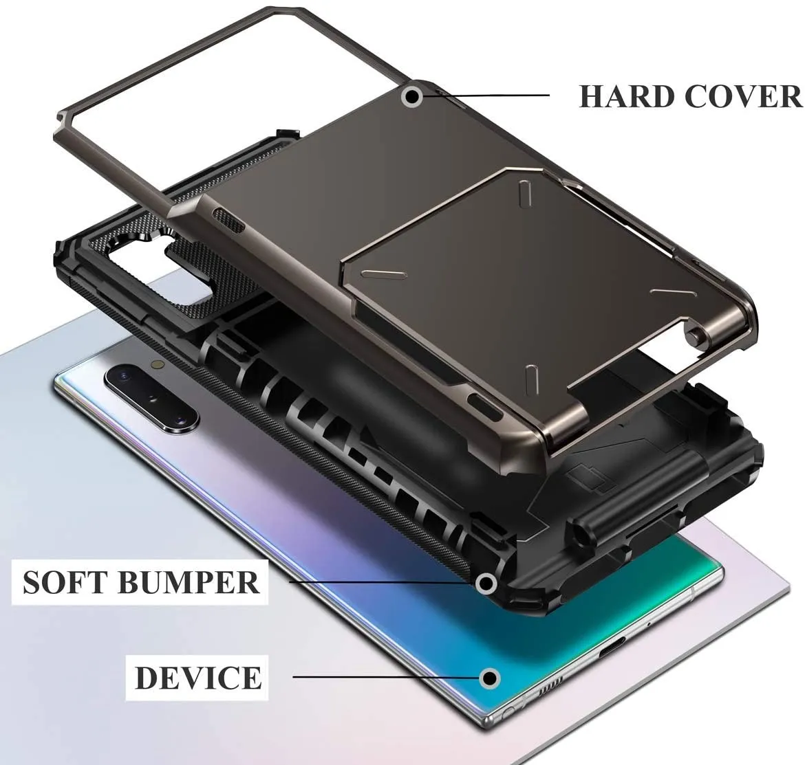 Shockproof Wallet Case For Samsung Galaxy Note