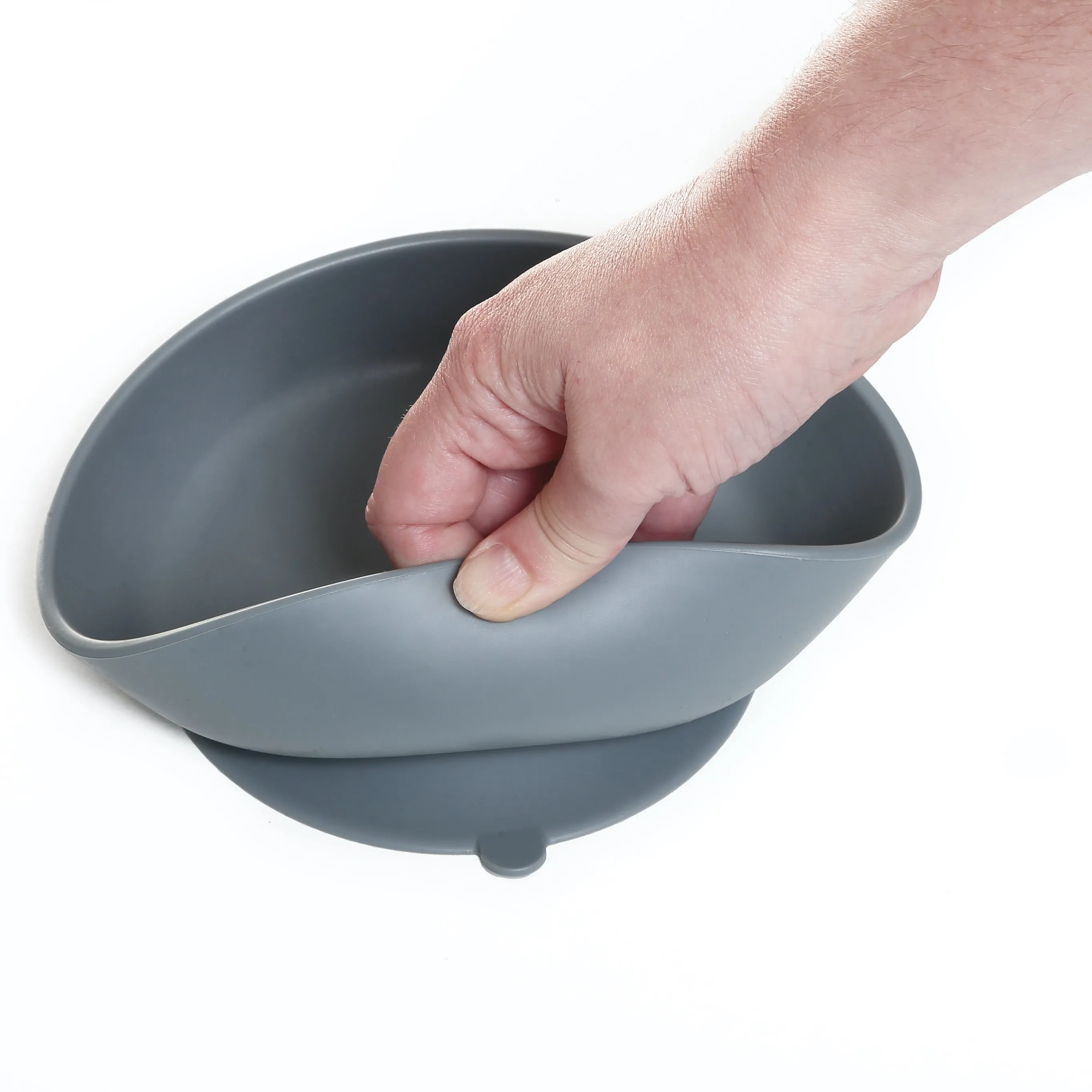 Silicone Baby Bowl - Grey