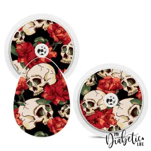Skulls and Roses - Bubble Reader Sticker