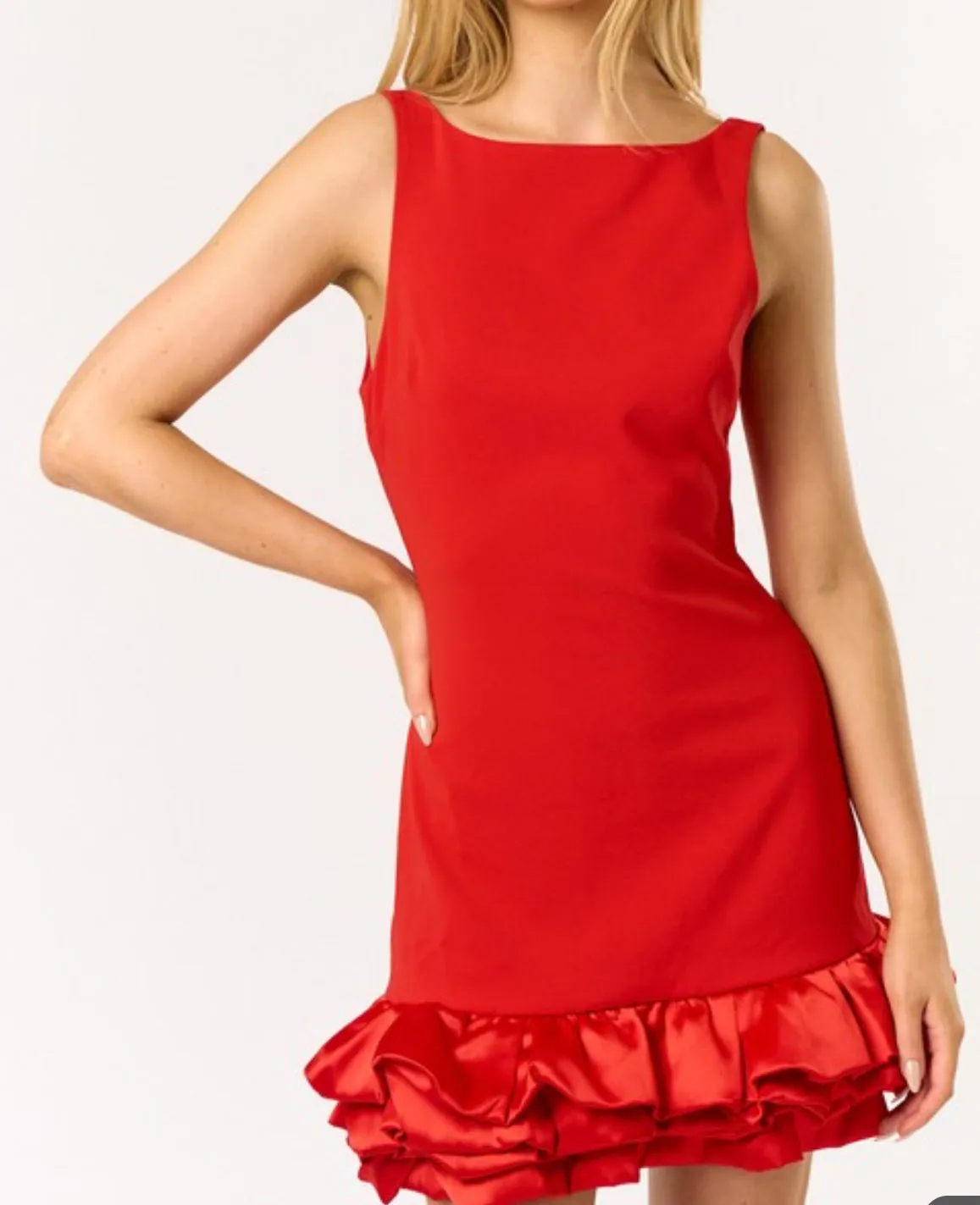 Slay N Sleeveless Bubble Dress