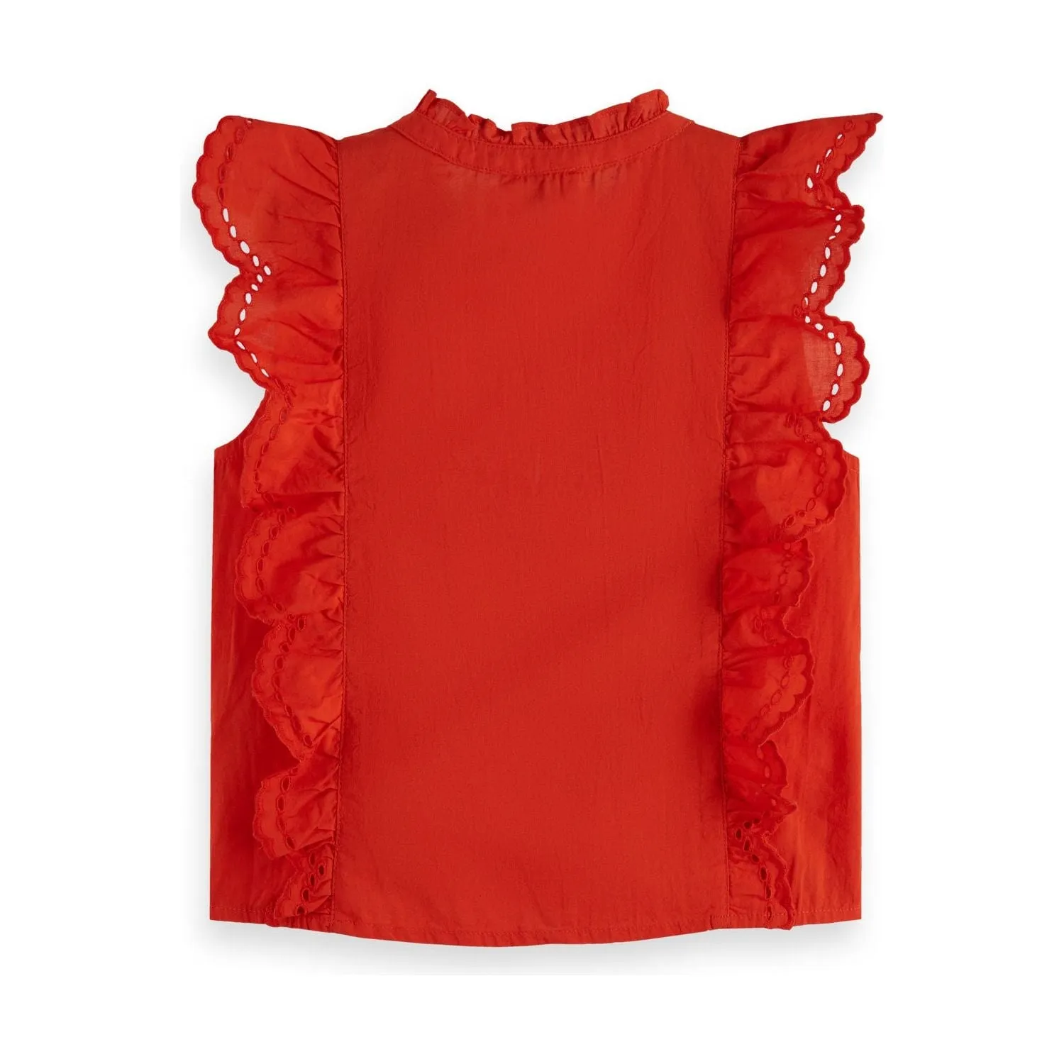 Sleeveless Broderie Anglaise Top