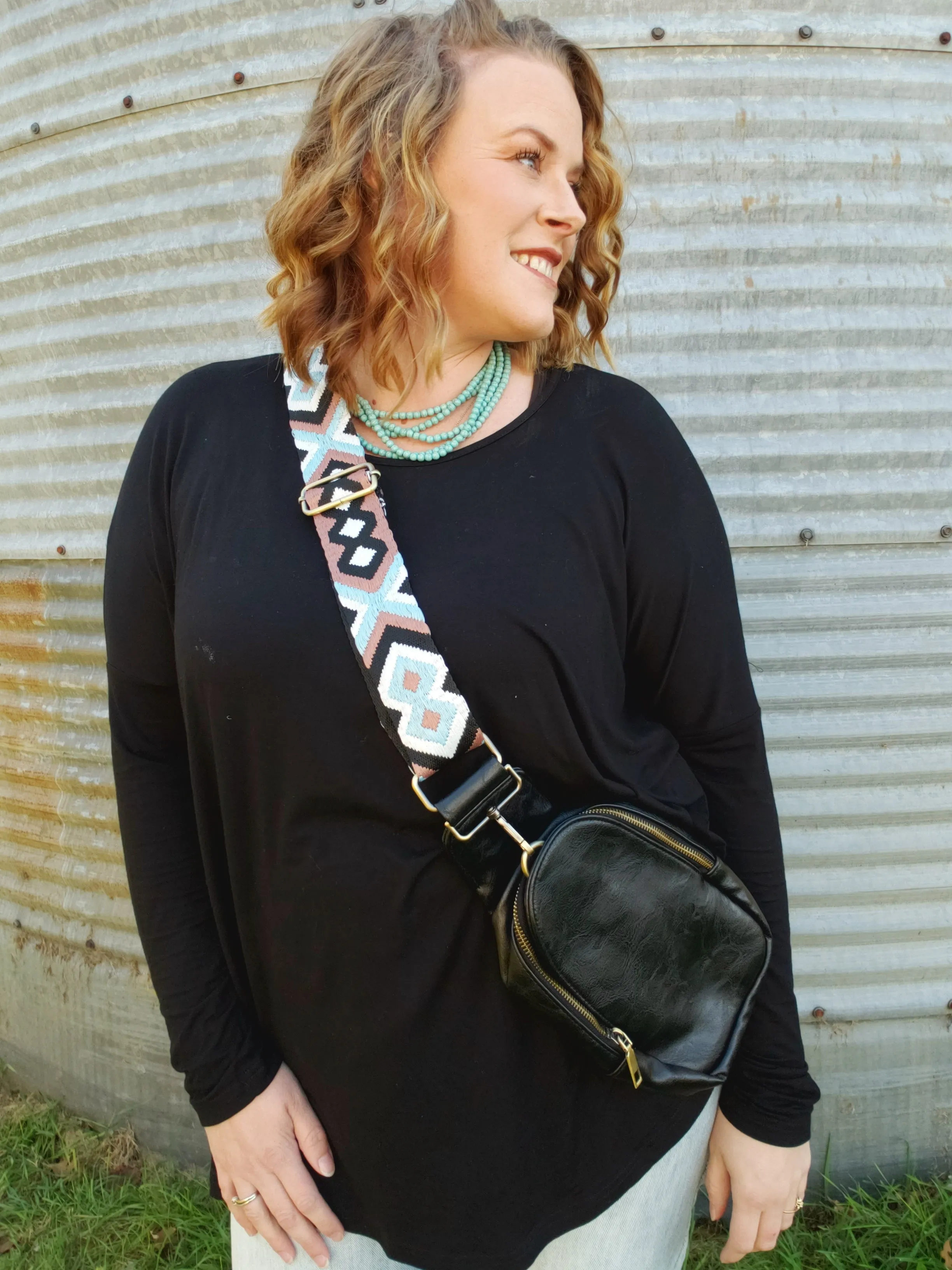 Sling Bag Black/Aztec