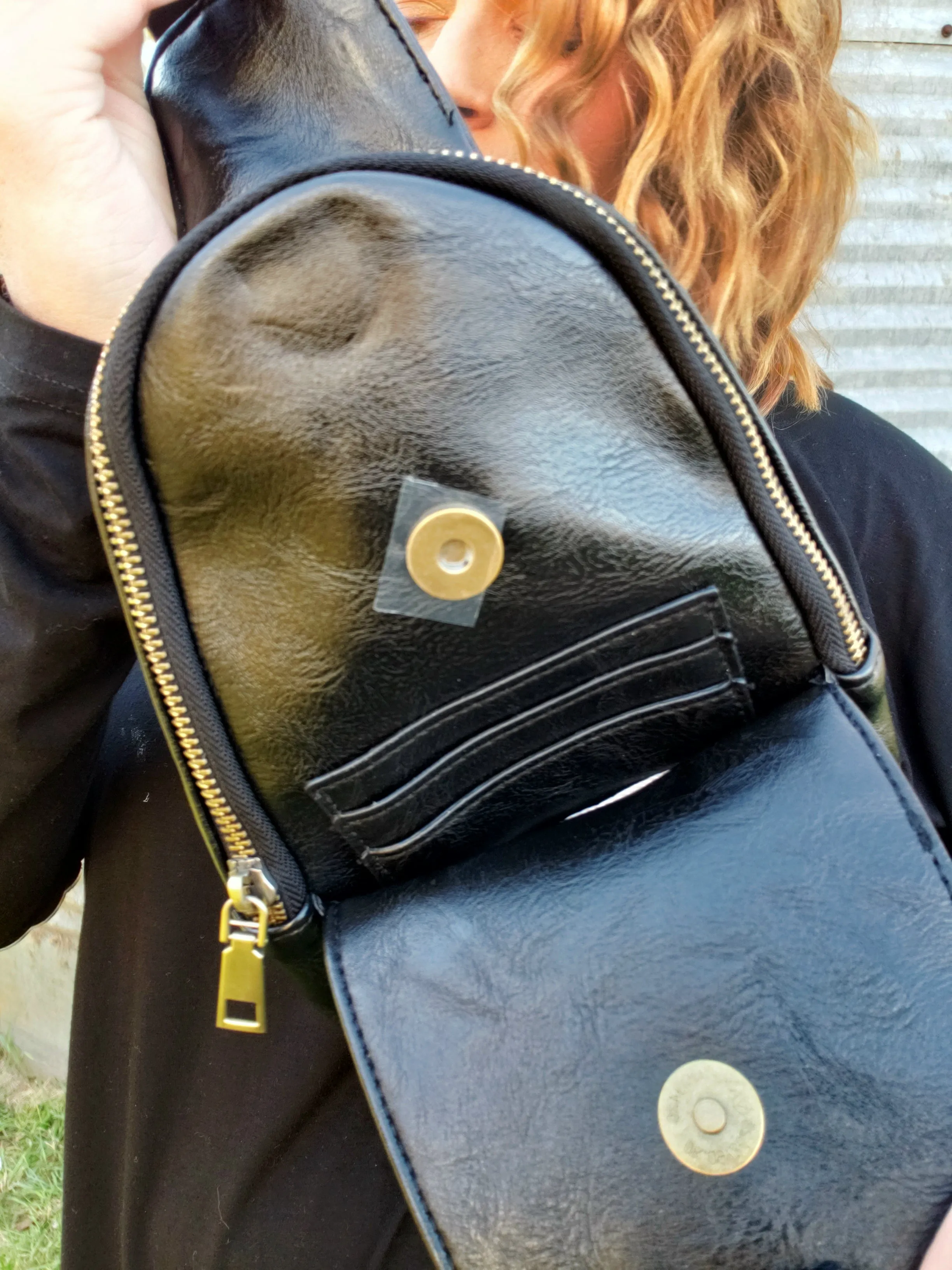 Sling Bag Black/Aztec