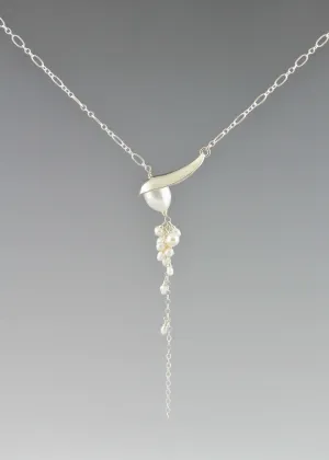 Small Angled Pearl Necklace