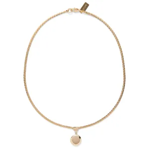 Small Locket Necklace in Gold