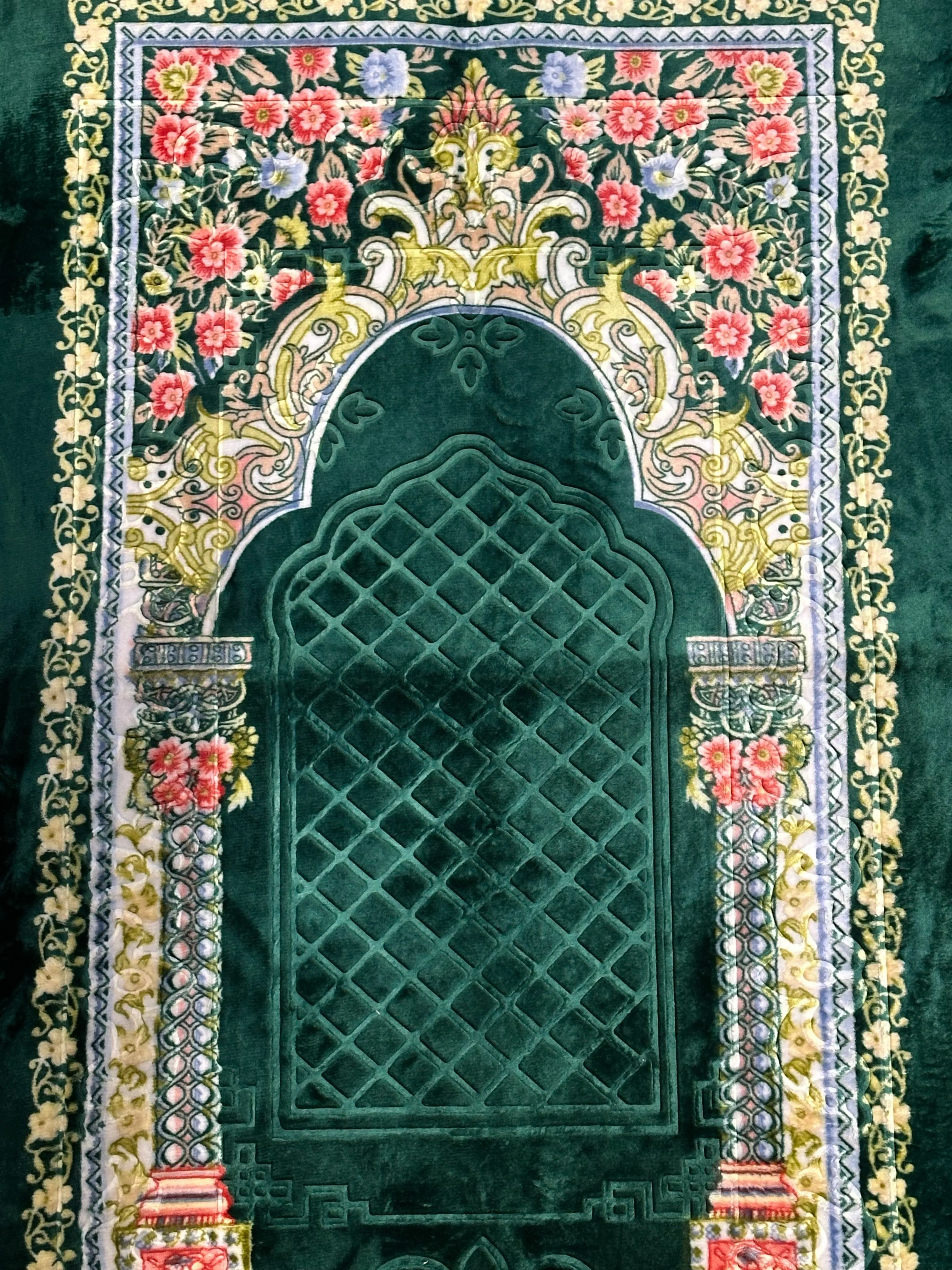 Soft Padded Prayer Mat - Green