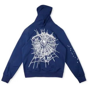 Sp5der Arach NY Phobia Hoodie Blue