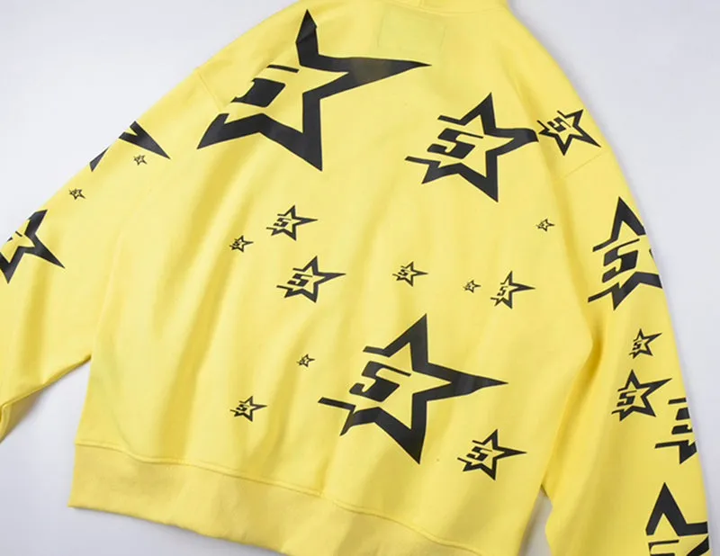 Sp5der Double Layer 5 Star Zip Hoodie
