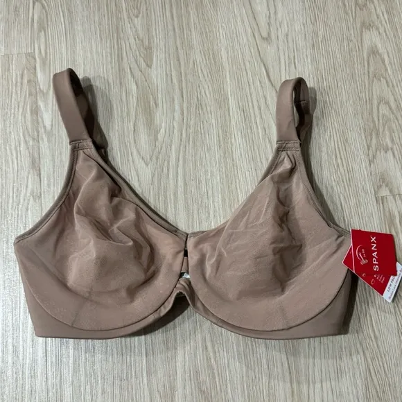 Spanx illusion lace minimizer nude bra NWT