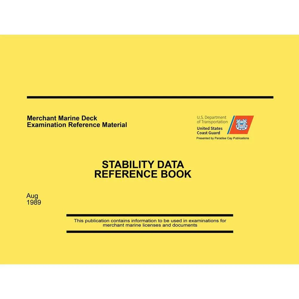 Stability Data Reference Book Aug 89 Version