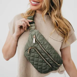 Stevie Sling Bag: Olive