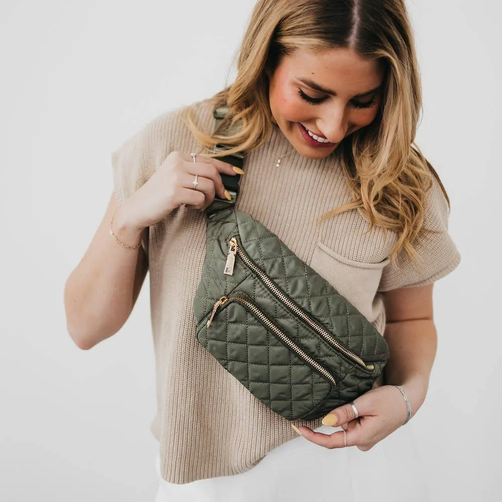 Stevie Sling Bag: Olive