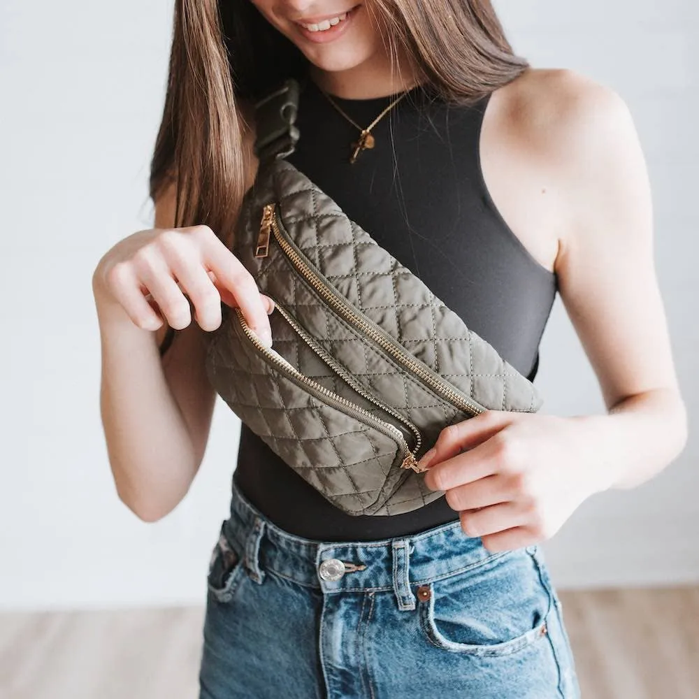 Stevie Sling Bag: Olive