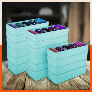 Stomo Dori Multi-Purpose Stackable Drawer Organizer For Home | Jade - Set of 16