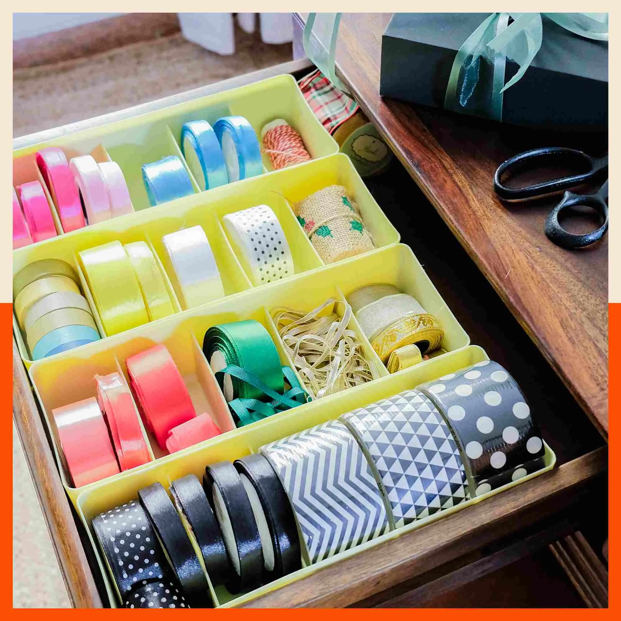 Stomo Dori Multi-Purpose Stackable Drawer Organizer For Home | Melon - Set of 3