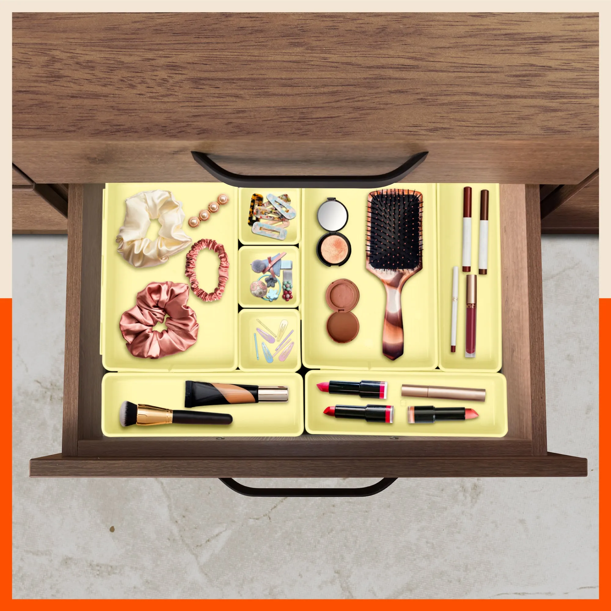 Stomo Vero Multipurpose Drawer Organizer for Home | Off White
