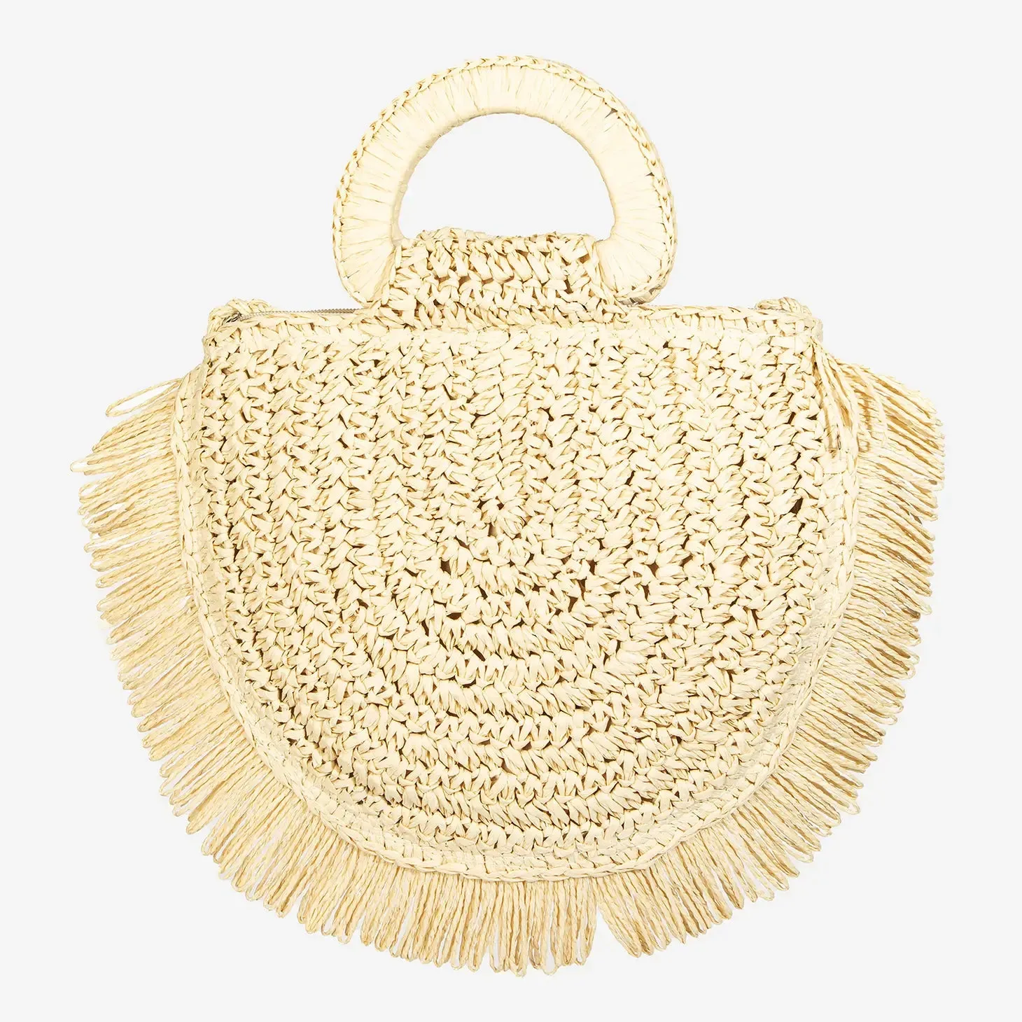 Straw Fringe Bag