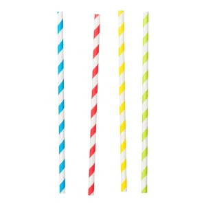 Straw Paper Milkshake Wrapped 8 in. - 4 x 400 count - Stone Container - Packaging and Accessories - Restaurant Supplies and Equipment - Canadian Distribution