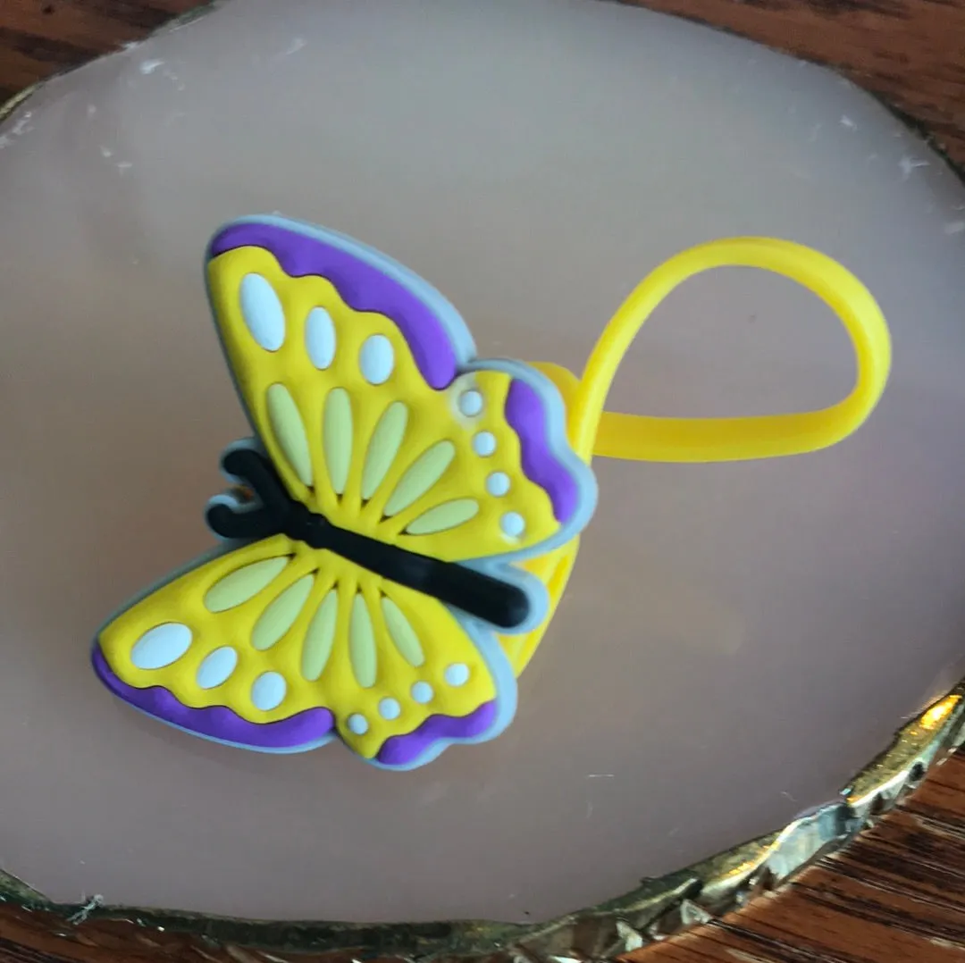 Straw Toppers-Butterflies