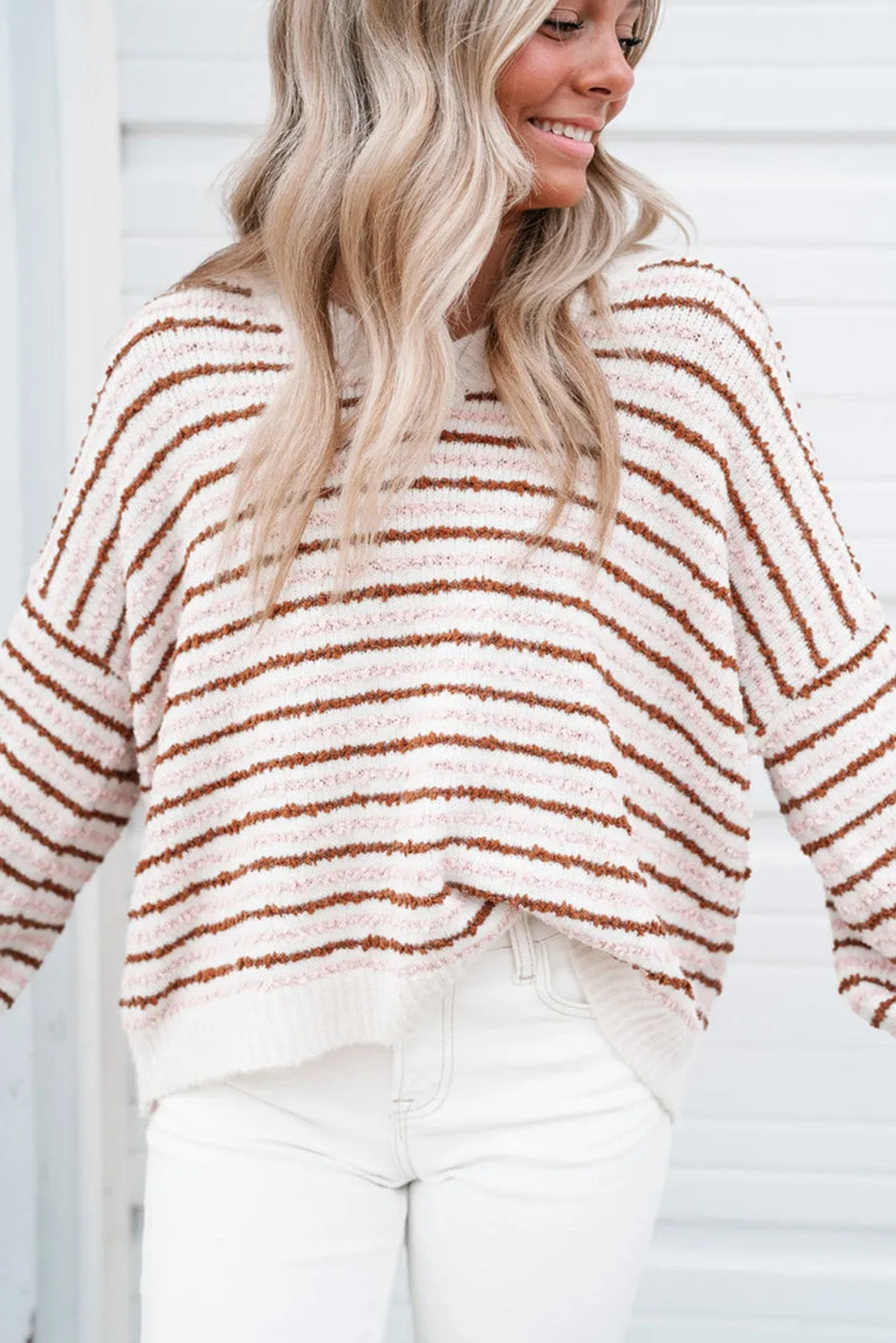 Stripes Knitted Casual Sweater