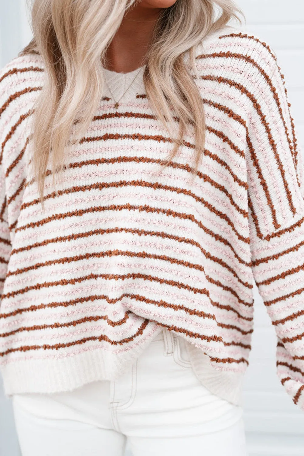 Stripes Knitted Casual Sweater