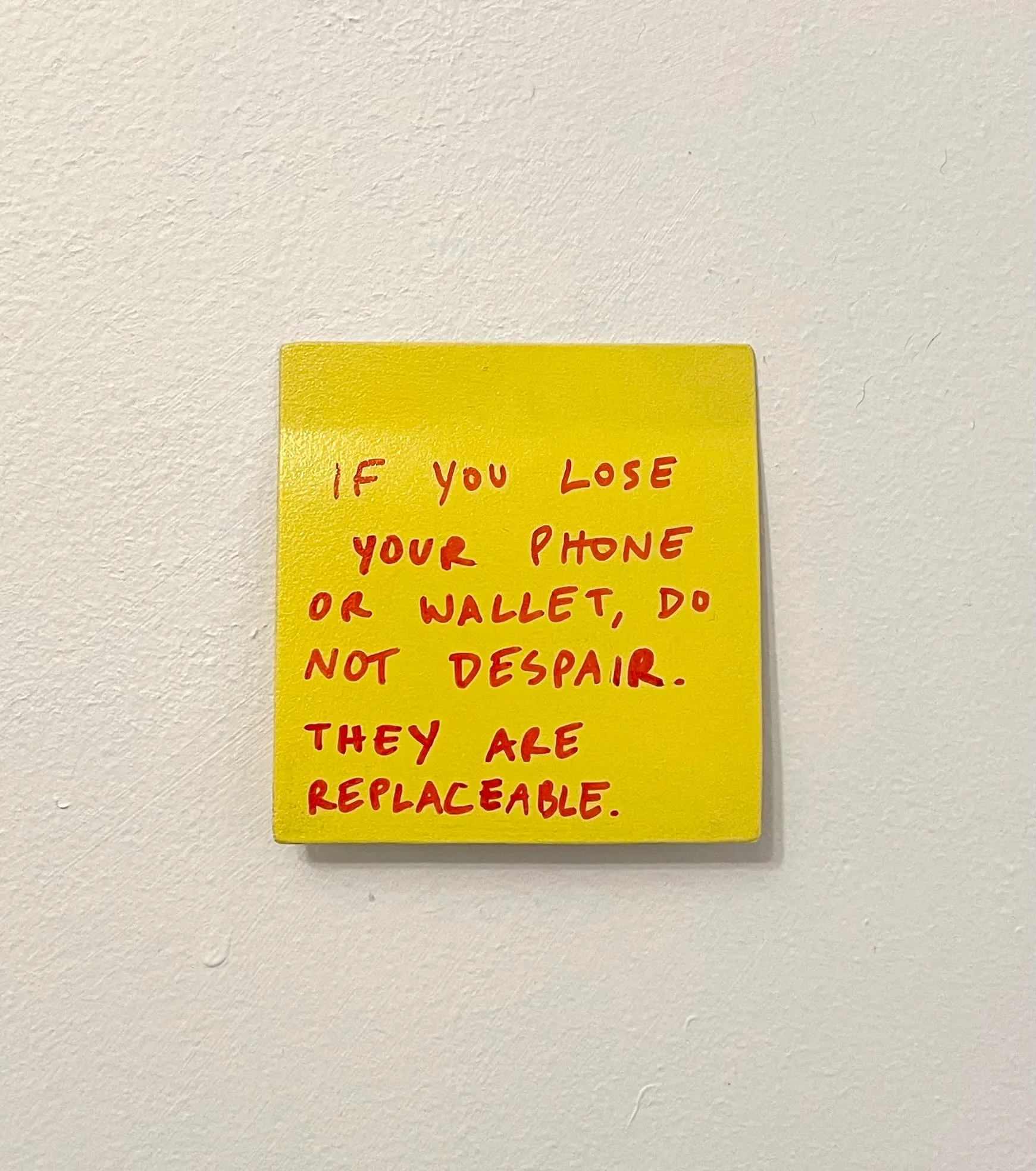 Stuart Lantry, "If you lose your phone or wallet"