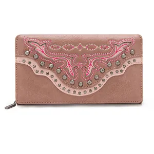 Studded Boot Scroll Wallet