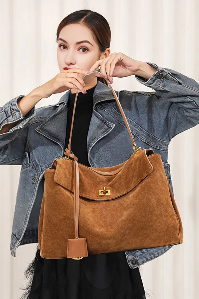 Suede Shoulder Bag